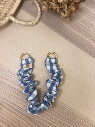 Mini Cinta Pulsera frunce Vichy jeans