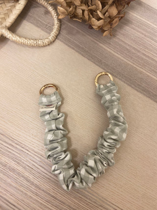 Mini Cinta Pulsera frunce Vichy verde te