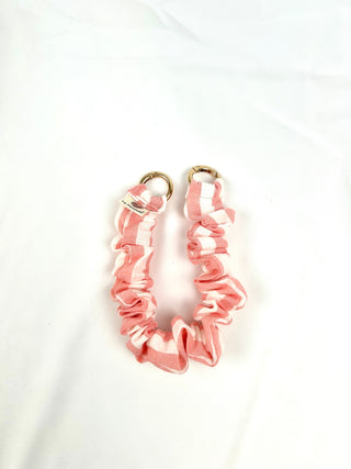 Mini Cinta Pulsera frunce Rayas rosas