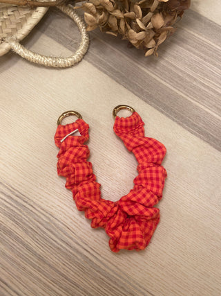 Mini Cinta Pulsera frunce Vichy pomodoro