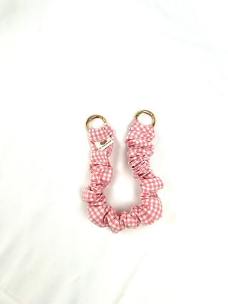 Mini Cinta Pulsera frunce Vichy rosa