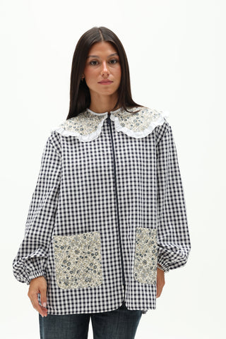 Bata profesora Vichy marino