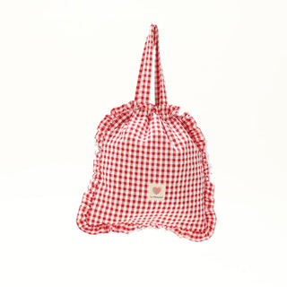 Bolsa Impermeable con Asas / Vichy rojo