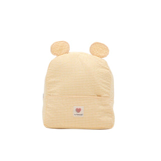 Mochila orejitas Vichy amarillo