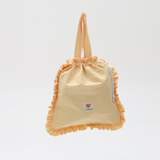 Bolsa Impermeable con Asas / Vichy amarillo