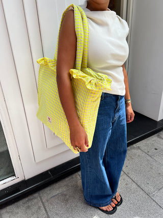 Maxi Tote Bag Amarillo Flúor