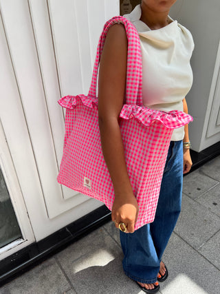 Maxi Tote Bag Rosa Flúor
