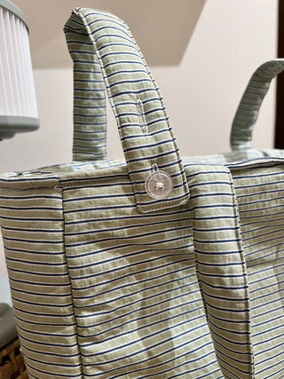 Bolsa de carro - Baby Tote Bag / Rayas azules