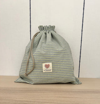 Bolsa multiusos impermeable rayas azules