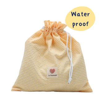 Bolsa multiusos impermeable Vichy amarillo