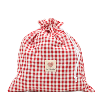 Bolsa multiusos Vichy rojo