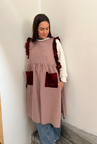 Delantal/Bata Lazadas Cuadro Liverpool