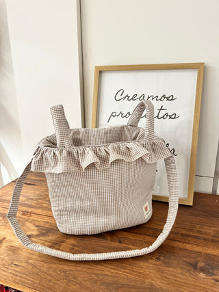 Bolsa de carro - Muffin / Vichy beige