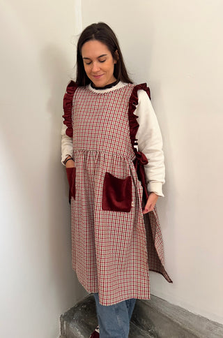 Delantal/Bata Lazadas Cuadro Liverpool