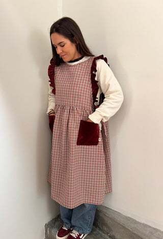 Delantal/Bata Lazadas Cuadro Liverpool