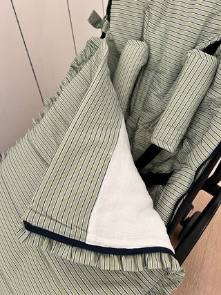 Saco de silla de paseo universal ligero / Rayas azules