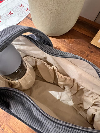 Bolsa de carro mini - Pana Azul grisáceo