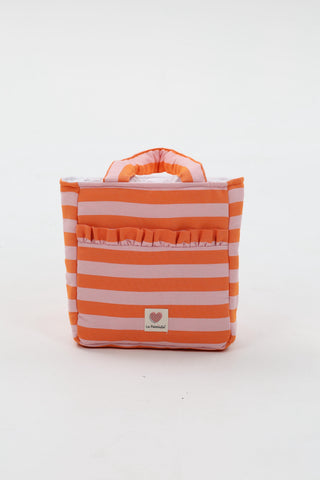 MINI TOTE BAG / Rayas Papaya