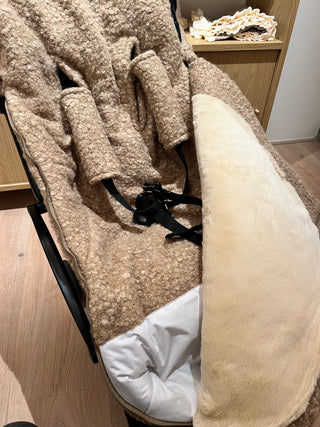 Saco de silla de paseo universal para invierno / Boucle Toffee