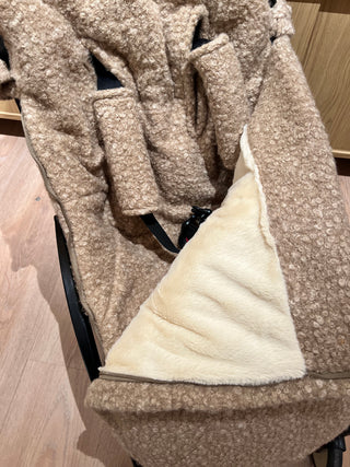 Saco de silla de paseo universal para invierno / Boucle Toffee