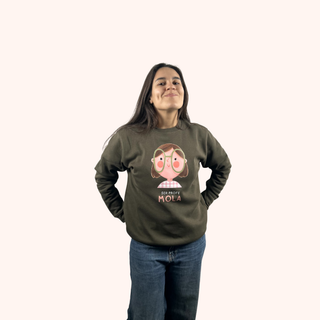 Sudadera SER PROFE MOLA / Verde oliva oscuro