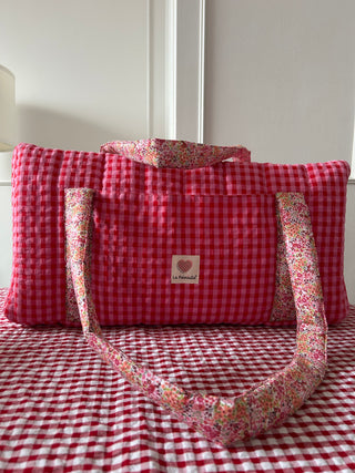 Bolsa de Viaje & Gimnasio Vichy fresa