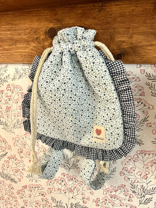 Mochila merienda Adelina azul