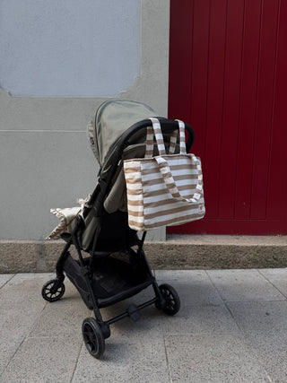 Bolsa de carro - Brownie / Rayas Tostado