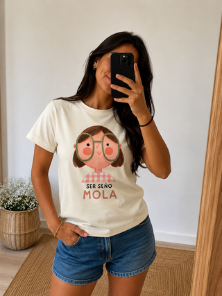 Camiseta SER SEÑO MOLA / Cruda