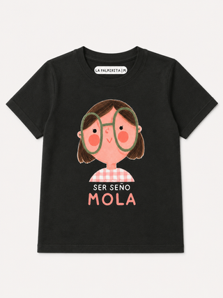Camiseta SER SEÑO MOLA / Verde abeto