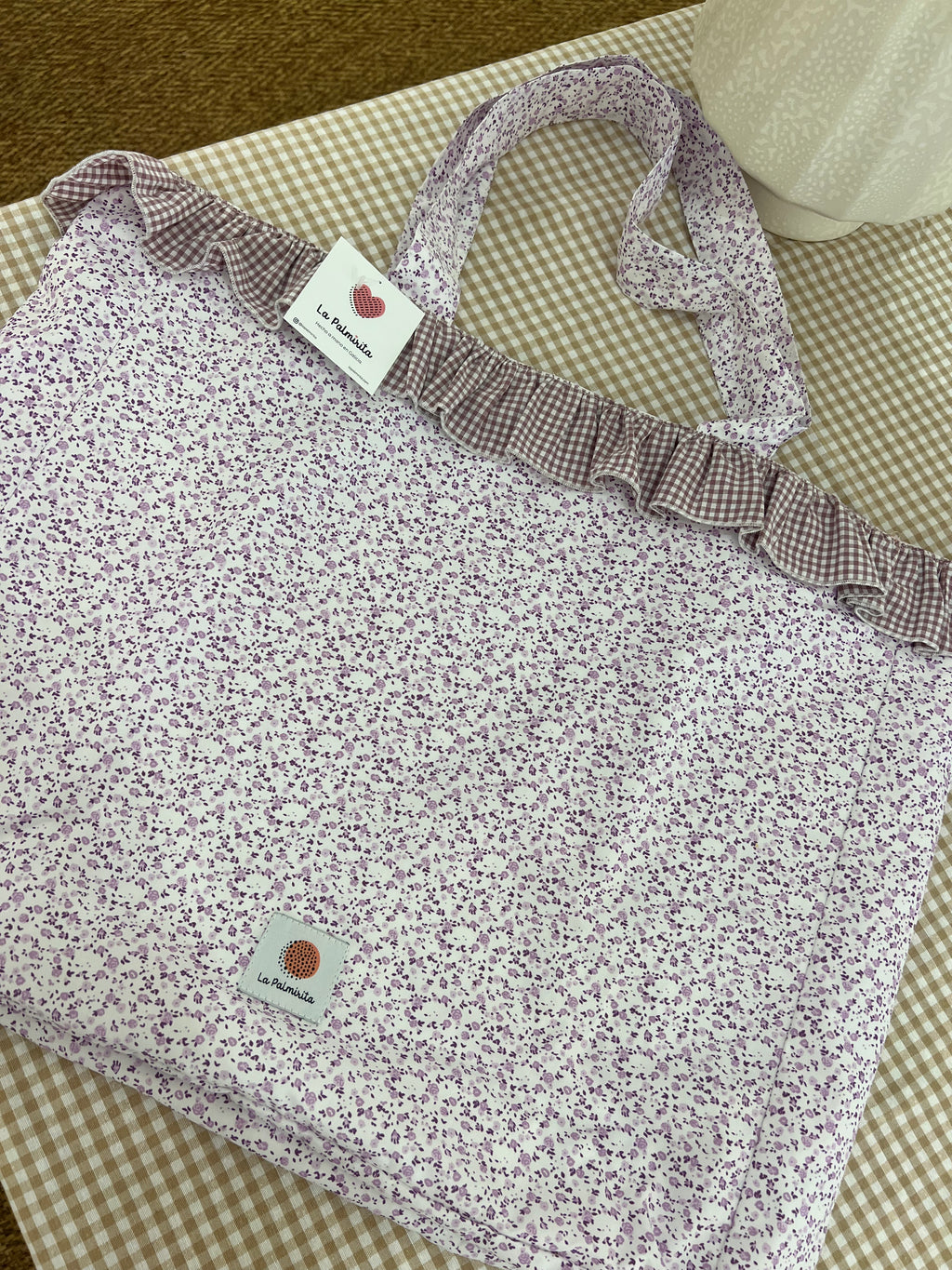 Maxi Tote Bag Lila (cremallera) – LAPALMIRITA